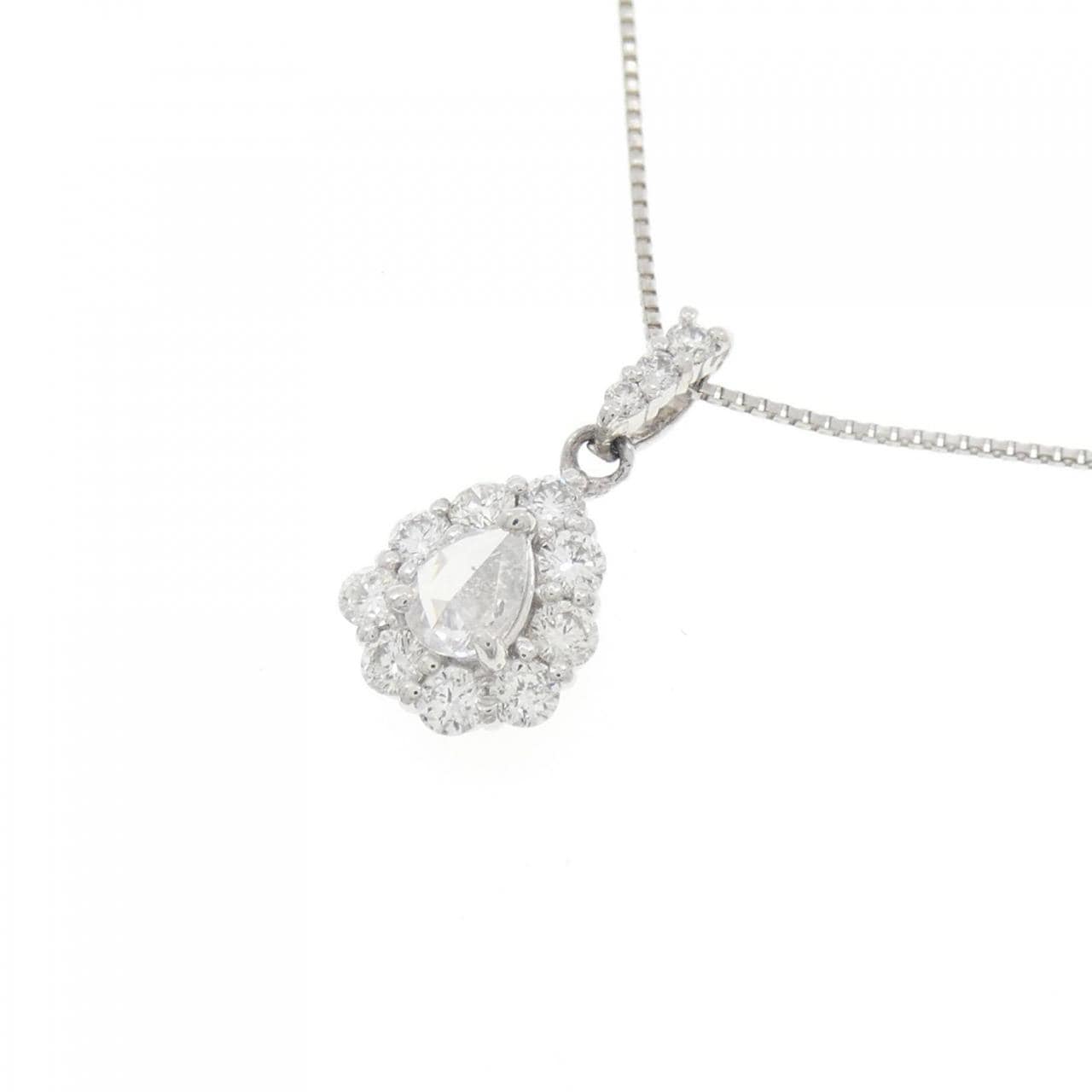 [BRAND NEW] PT Diamond Necklace 0.12CT