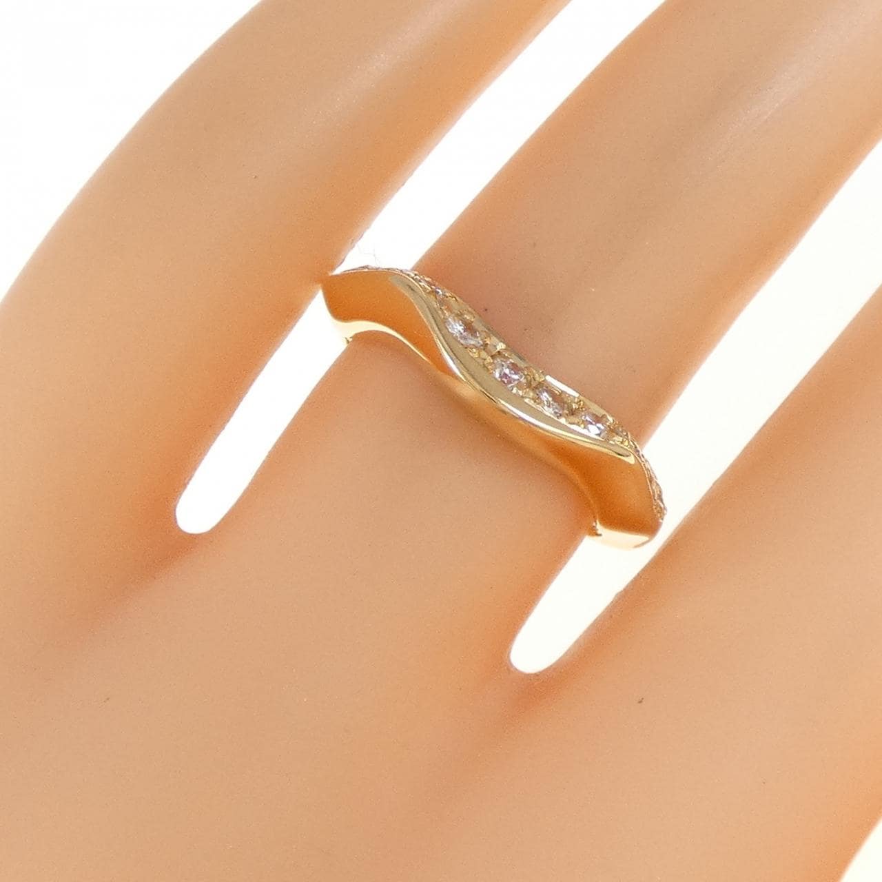 K18YG ダイヤモンド リング 0.43CT