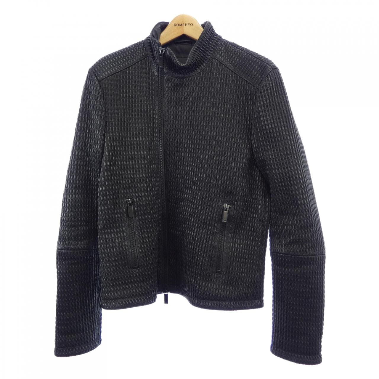エンポリオアルマーニ EMPORIO ARMANI レザーライダースジャケット