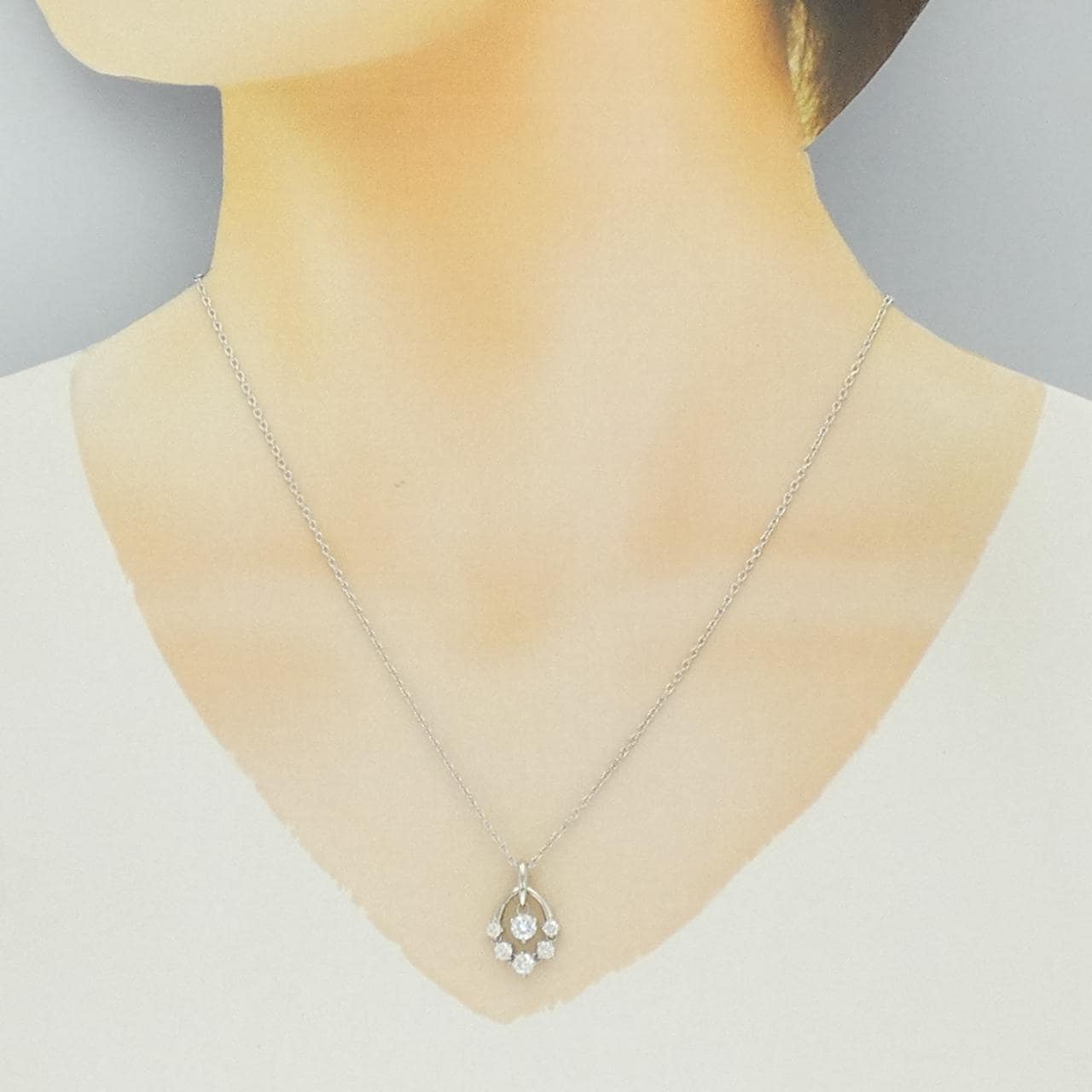 モニッケンダム ダイヤモンド ネックレス 0.70CT