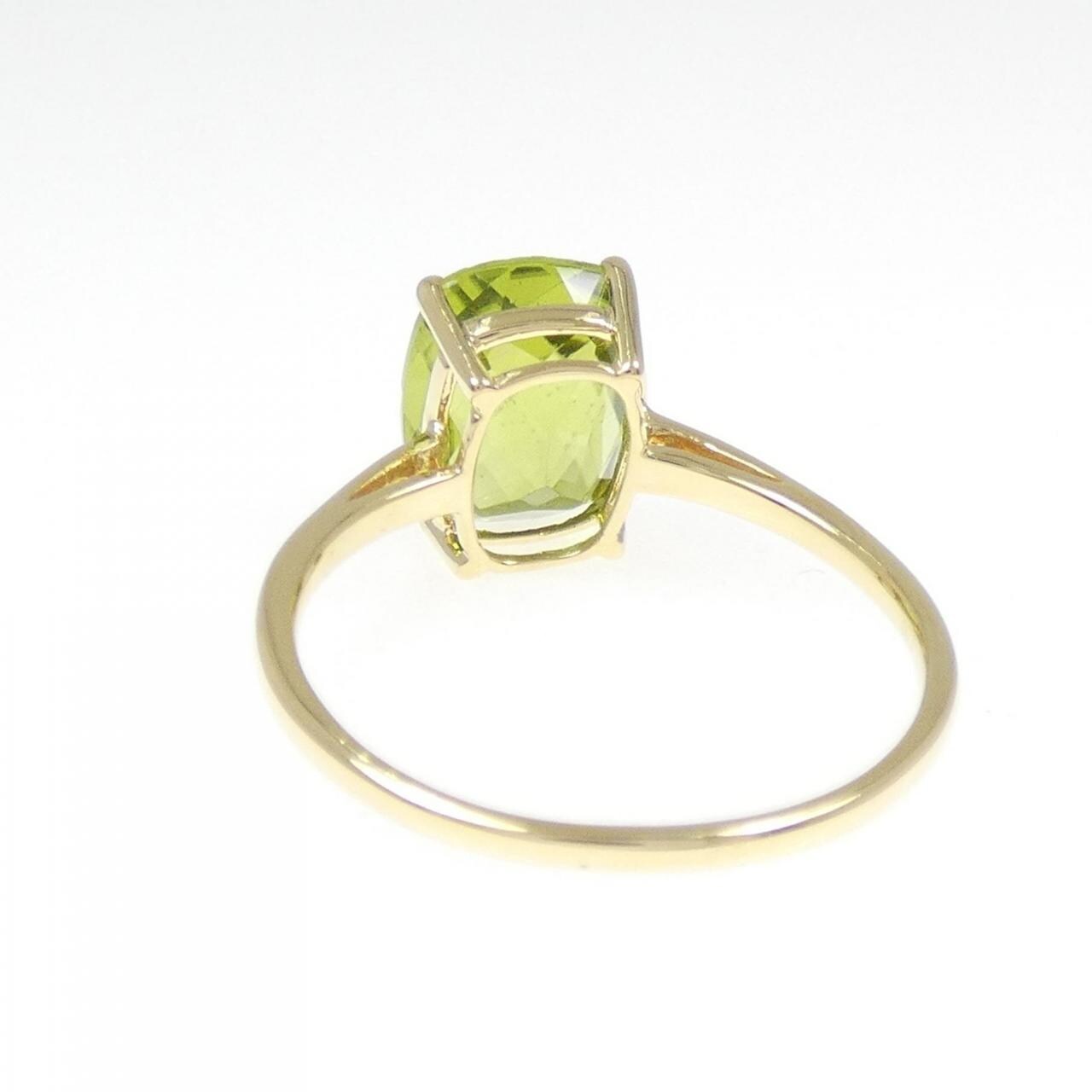 ジーエスティービー ペリドット リング 2.50CT
