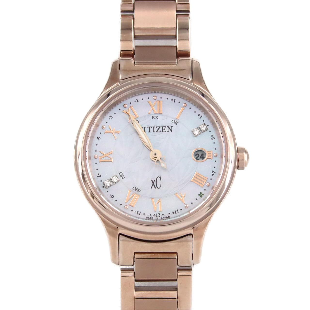 シチズン クロスシー 電波時計 H060-005VS08/ES9498-51D TI ソーラークォーツ