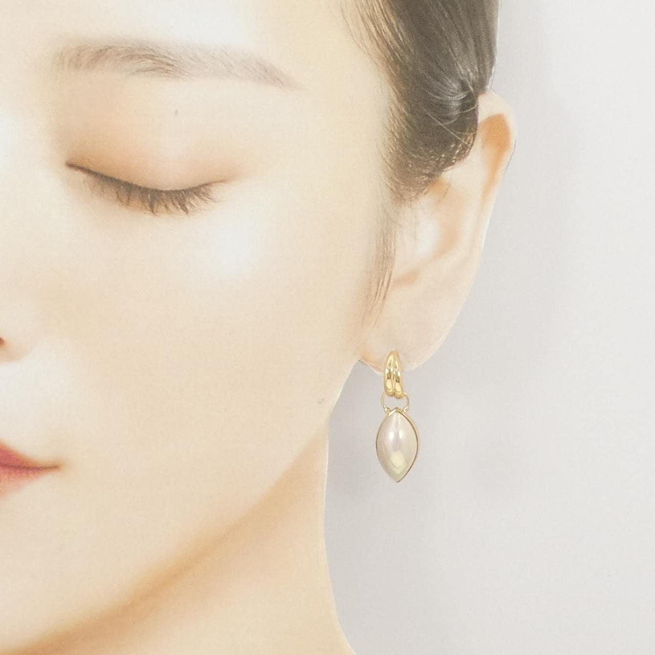 K18YG マベパール ピアス