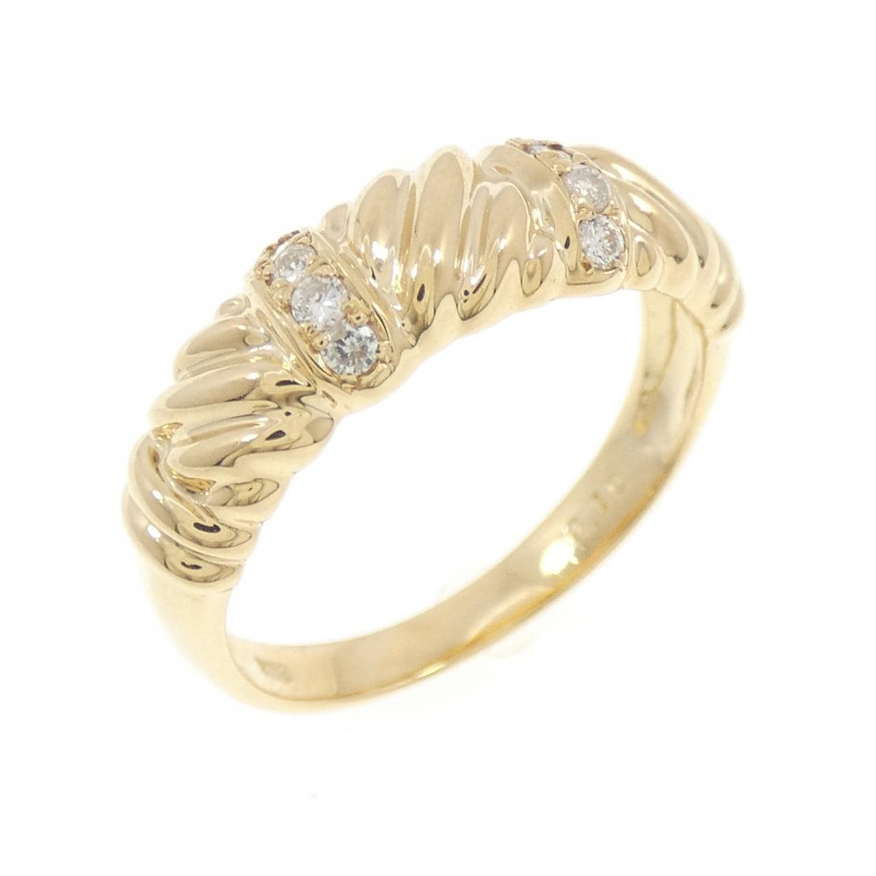 K18YG ダイヤモンド リング 0.10CT