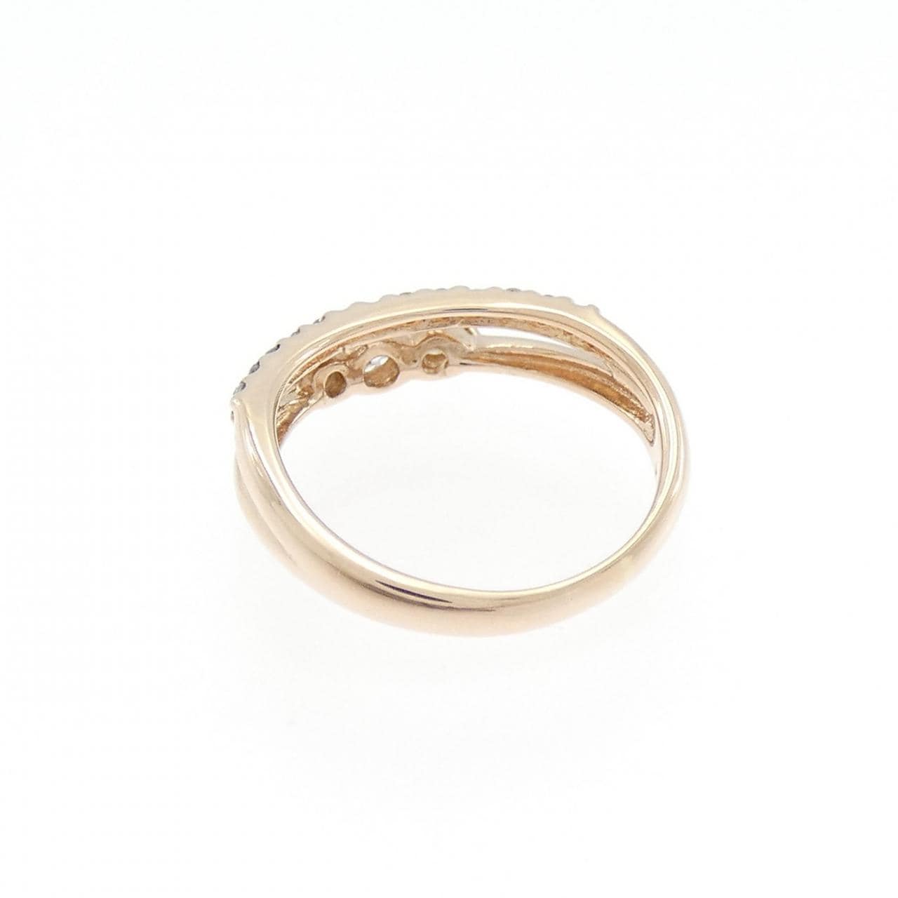 K14PG ダイヤモンド ピンキーリング 0.29CT