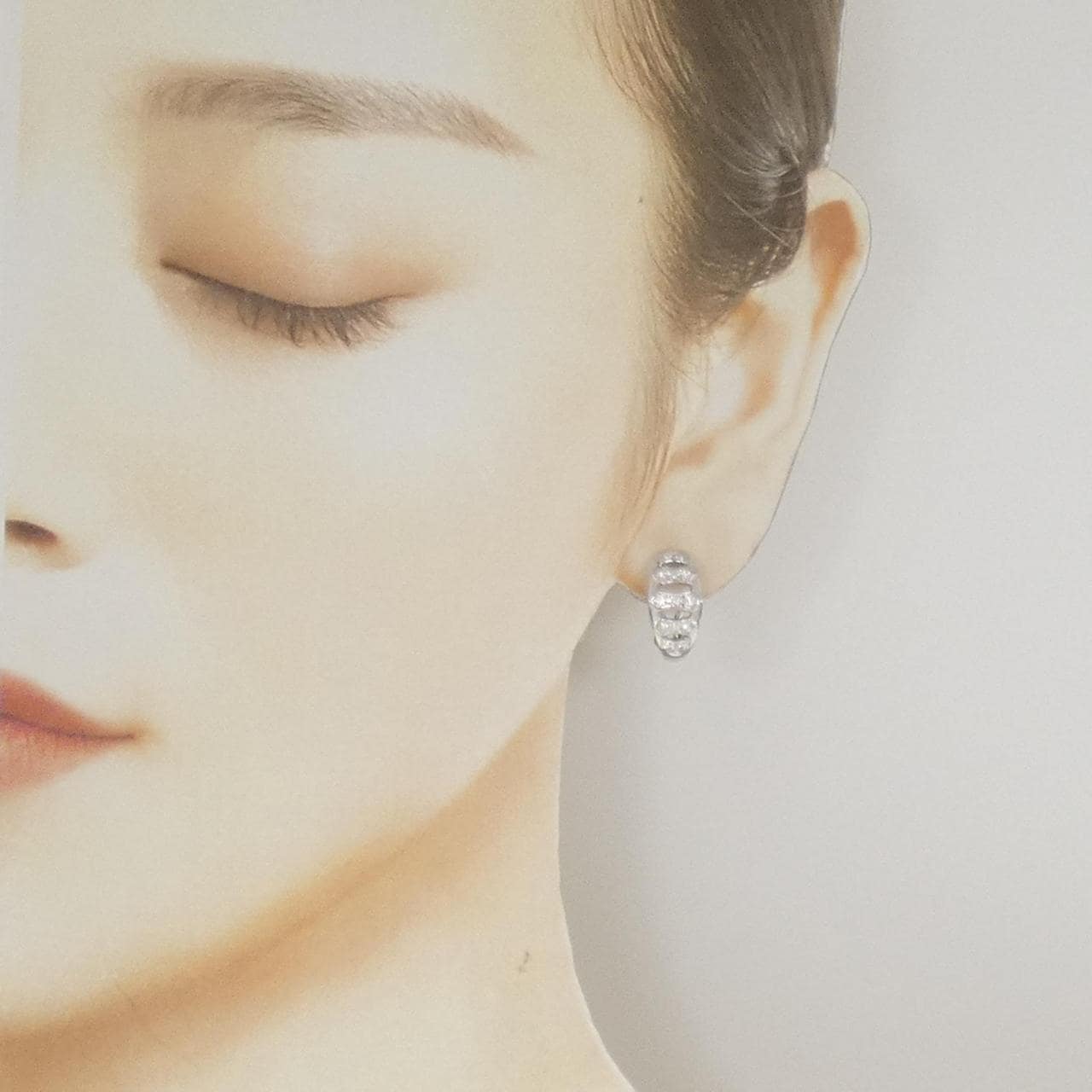 ミキモト ダイヤモンド イヤリング 0.22CT