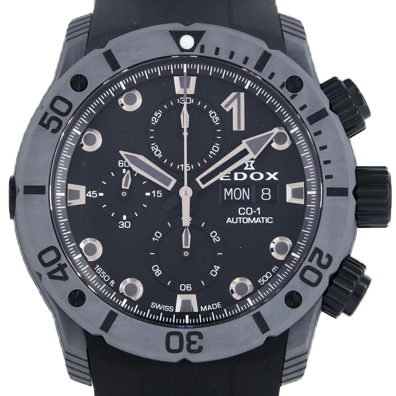 [BRAND NEW] EDOX Chrono Offshore 1 Carbon Chronograph 01125-CLNGN-NING Carbon Automatic