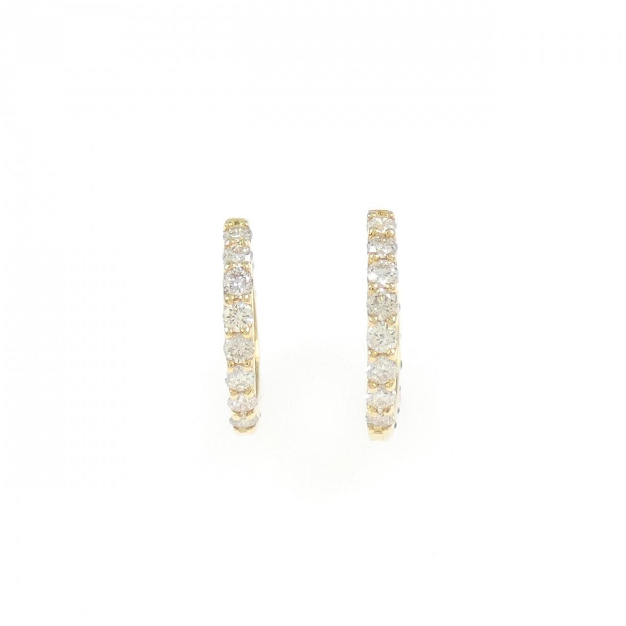 【新品】K18YG藍寶石耳環