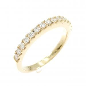 【リメイク】K18YG ハーフエタニティ ダイヤモンド リング 0.32CT