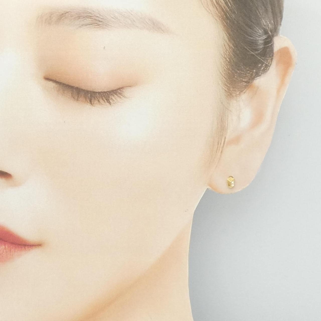 【新品】K18YG ダイヤモンド ピアス 0.02CT