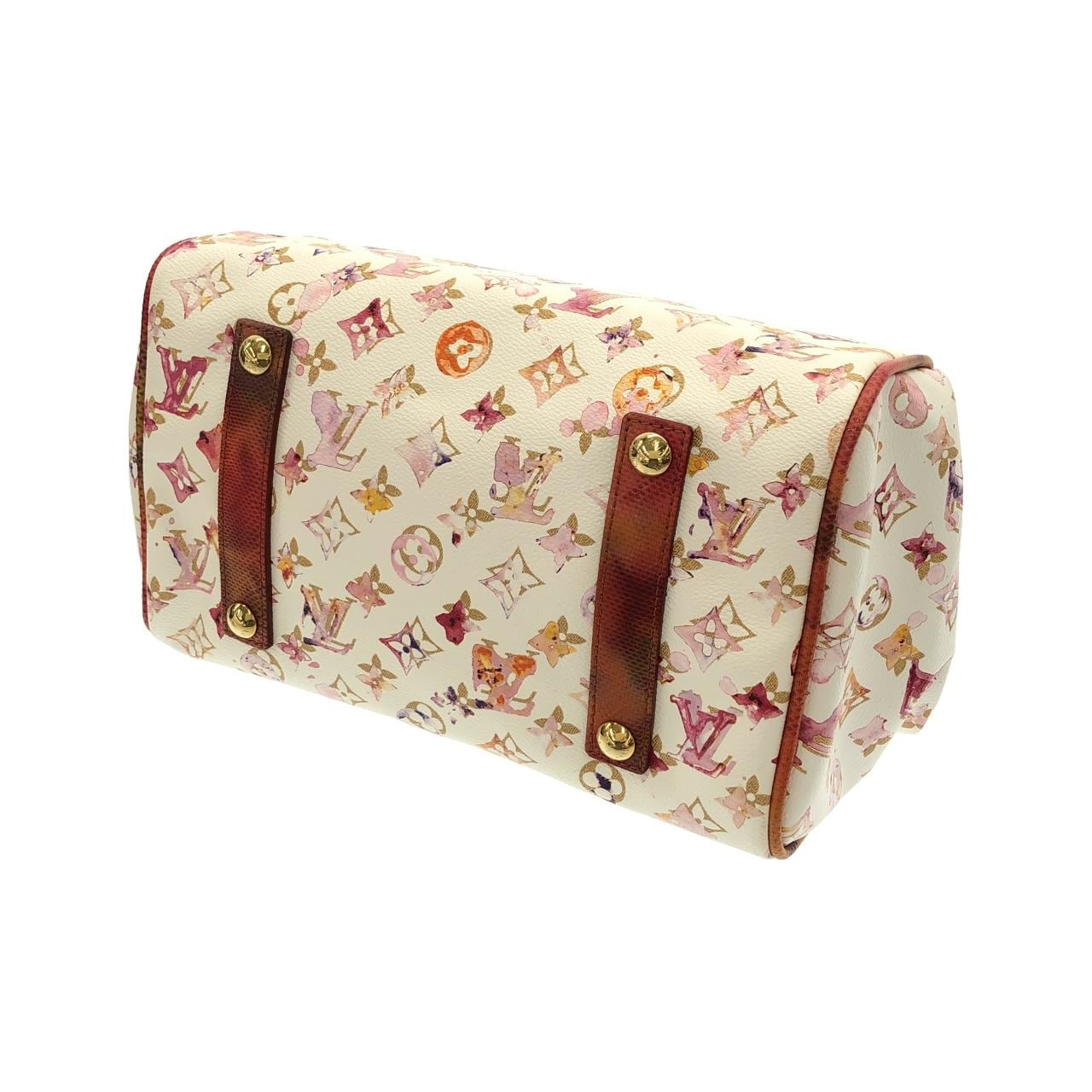 ルイヴィトン モノグラム ウォーターカラー+エキゾチックレザー スピーディ フレーム M95729 ボストンバッグ