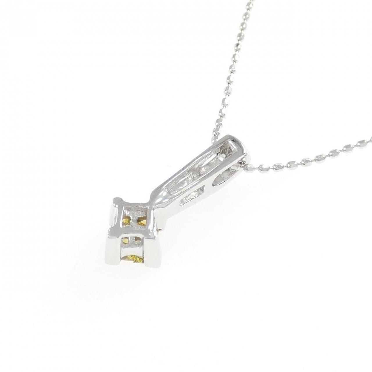 K18WG/750WG ダイヤモンド ネックレス