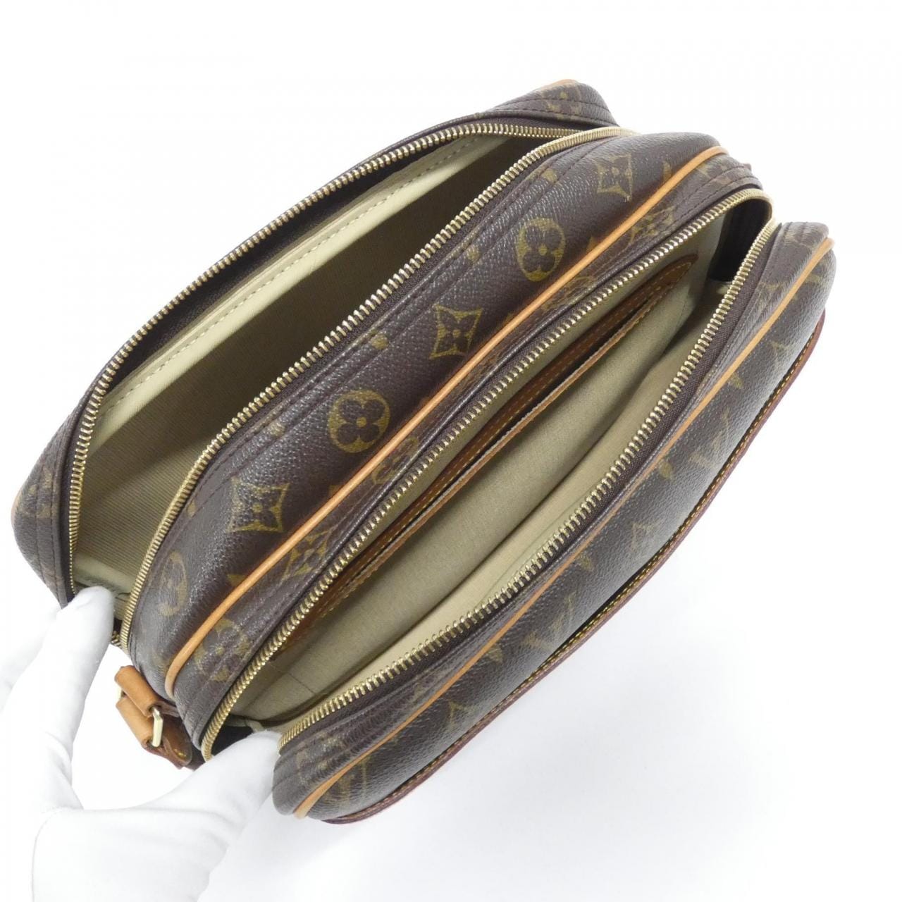 LOUIS VUITTON Monogram Reporter 28 公分 M45254 單肩包
