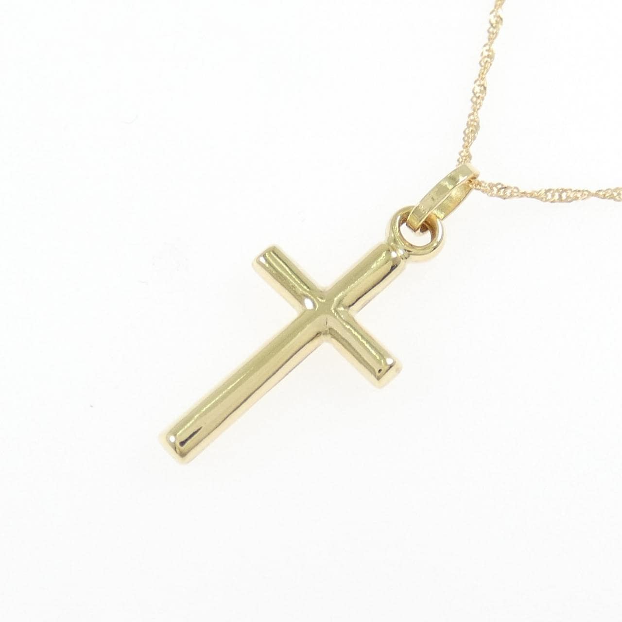 K18YG クロス ネックレス