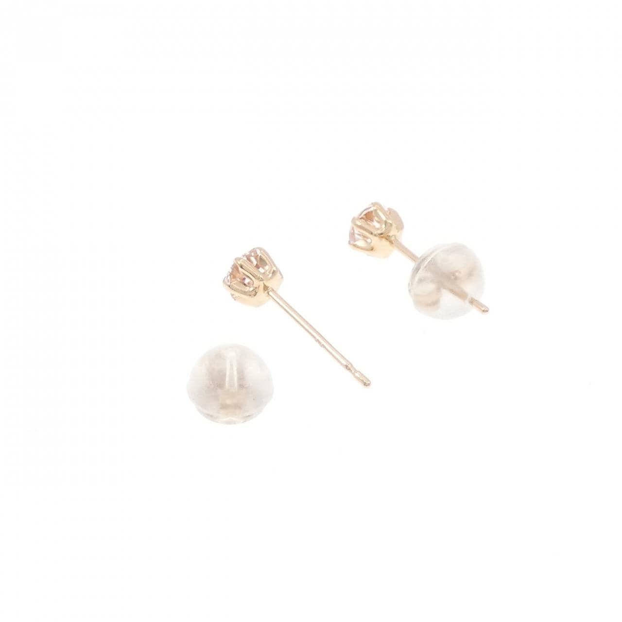 K18PG ベリル ピアス 0.32CT