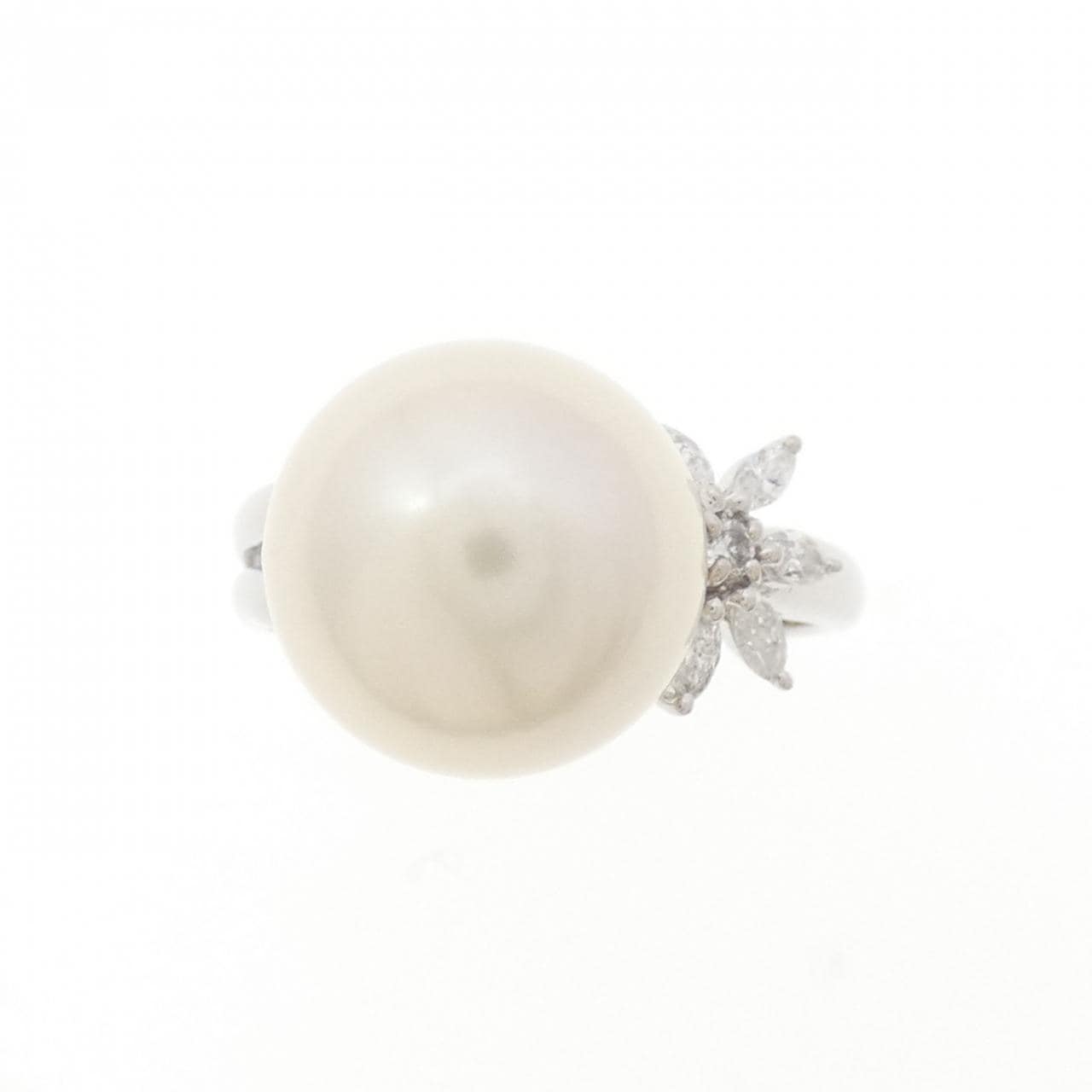 PT900 白蝶パール リング 11.6mm