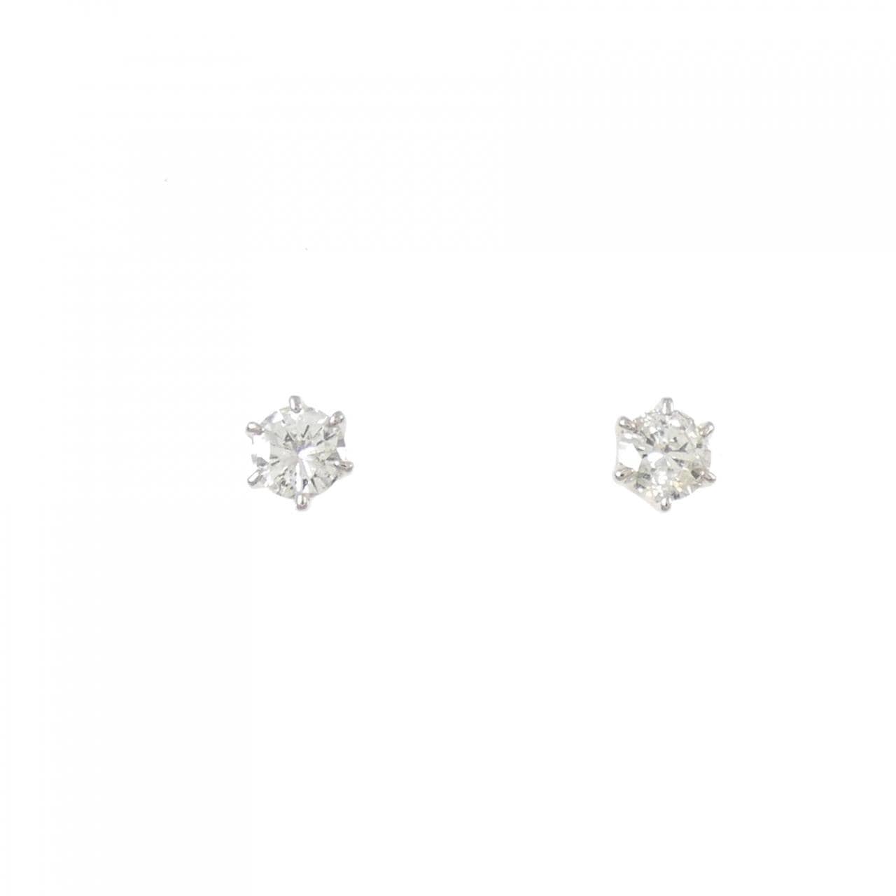 PT900 ダイヤモンド ピアス 0.30CT