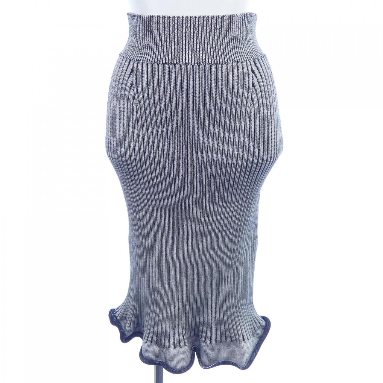 ルイヴィトン LOUIS VUITTON リブドニットトランペットヘム FMKZ98LJ3 スカート
