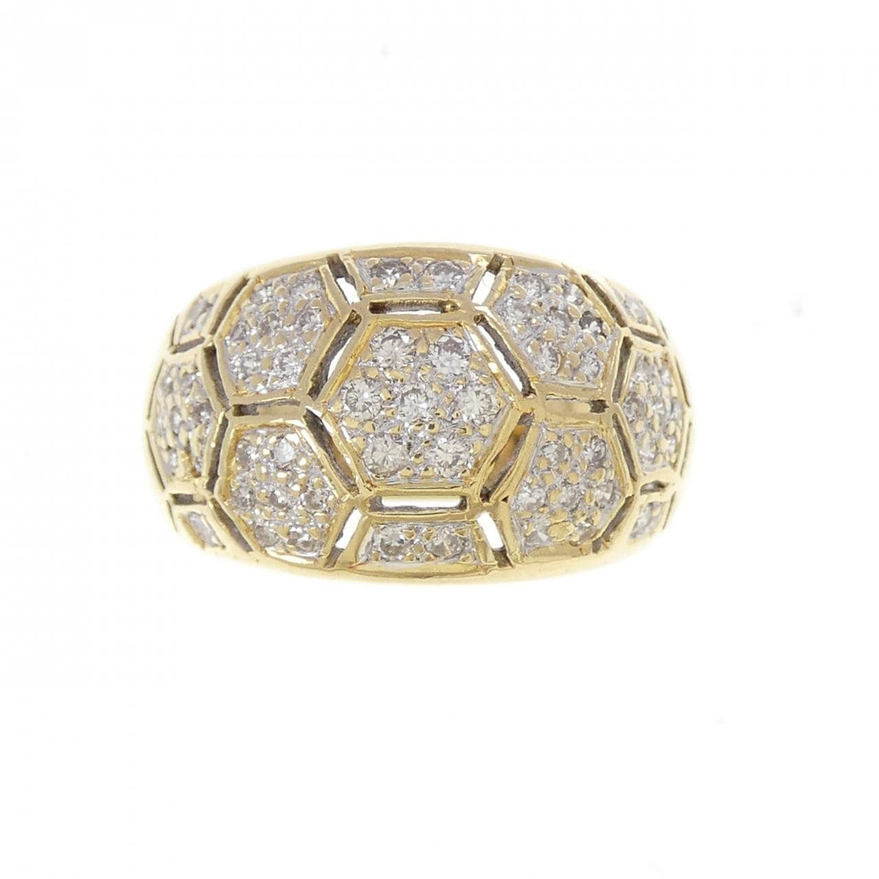 K18YG/K18WG ダイヤモンド リング 0.46CT