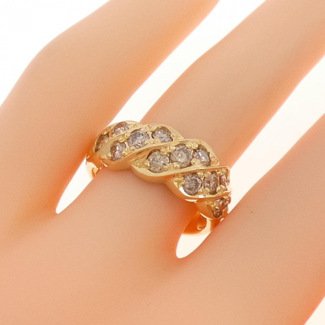 K18YG ダイヤモンド リング 1.00CT
