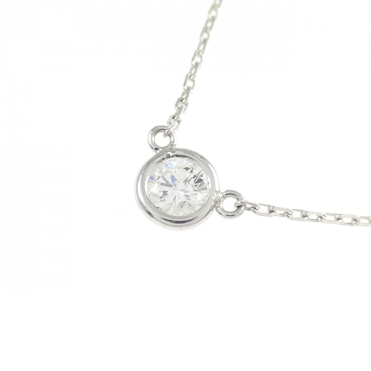K18WG ダイヤモンド ネックレス 0.23CT