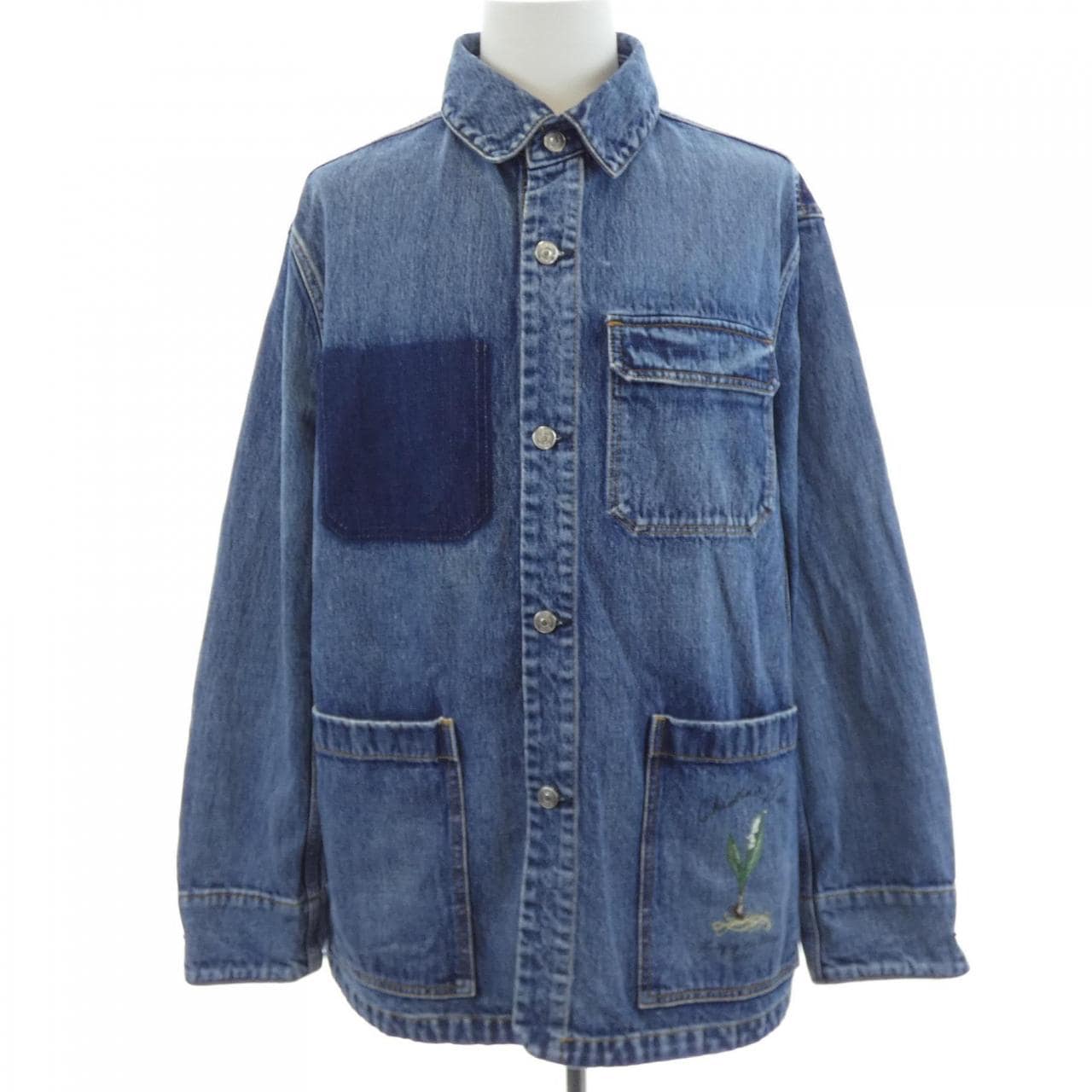ディオール DIOR LILY OF THE VALLEY OVERSHIRT 493D493AY552 デニムジャケット