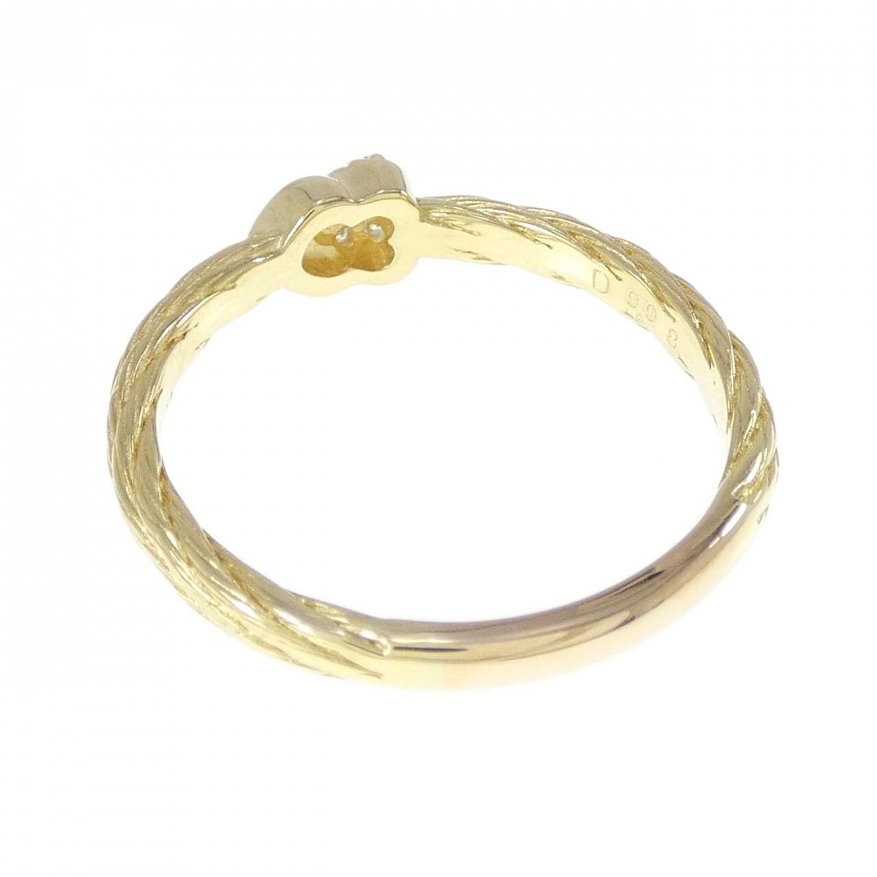 K18YG ダイヤモンド リング 0.08CT