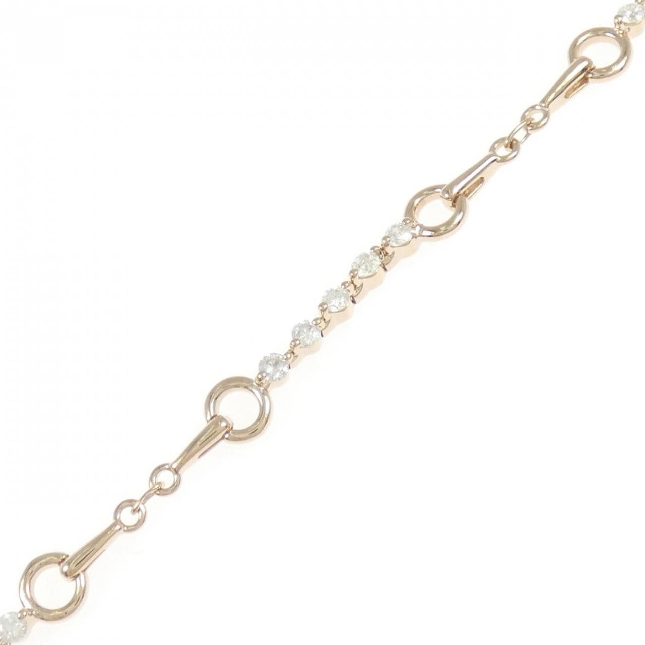 K18PG ダイヤモンド ブレスレット 0.60CT