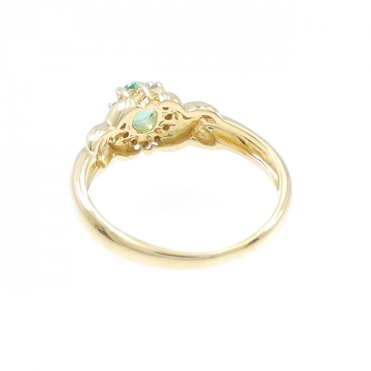 18KYG Emerald Ring 0.20CT