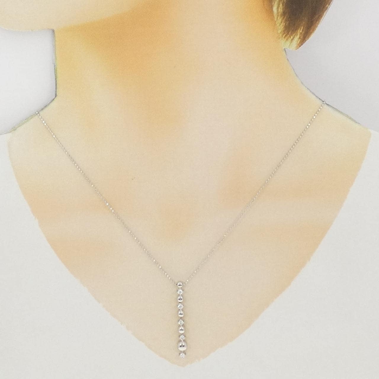 PT900 ダイヤモンド ネックレス 0.20CT