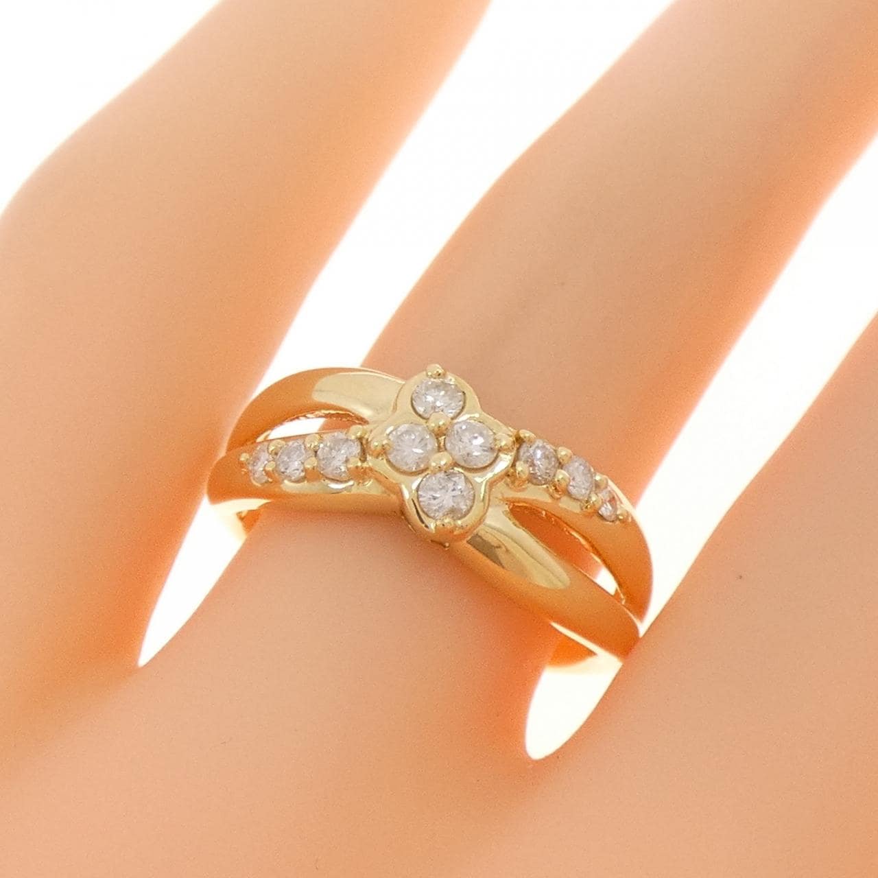 K18YG ダイヤモンド リング 0.30CT