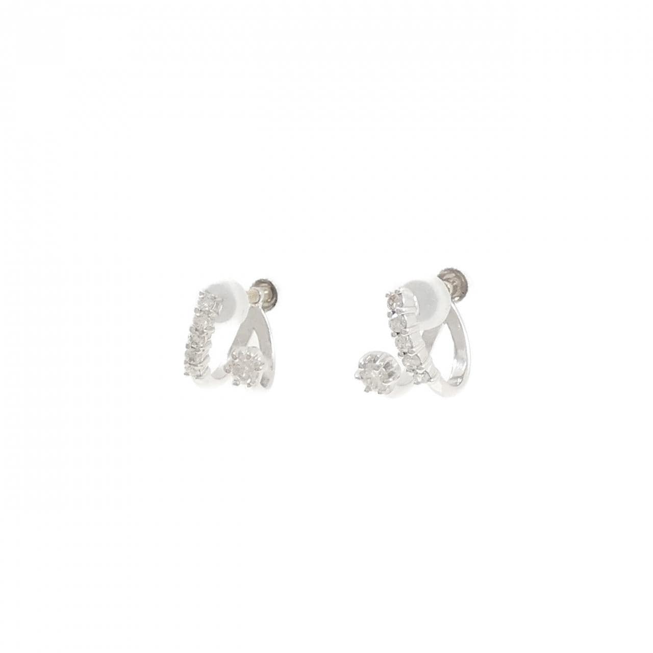 K18WG ダイヤモンド イヤリング 0.40CT