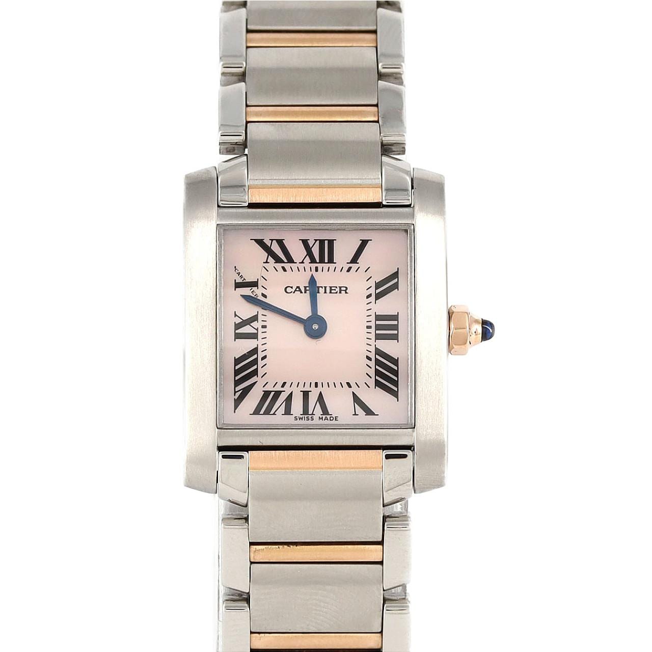 Cartier Tank Française SM PG Combi W51027Q4 SSxPG石英