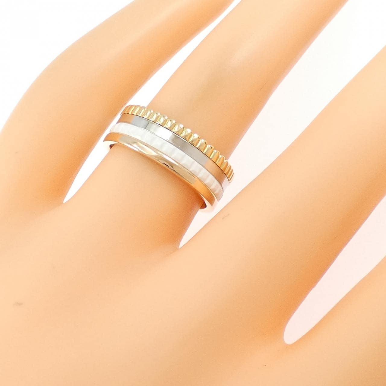 ブシュロン キャトル ホワイト スモール リング
