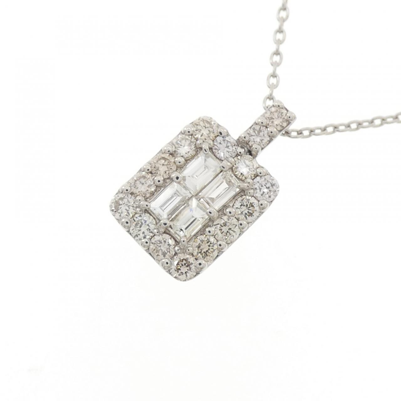 PT950/PT850 ダイヤモンド ネックレス 0.50CT