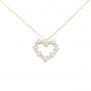 K18YG ハート ダイヤモンド ネックレス 1.00CT