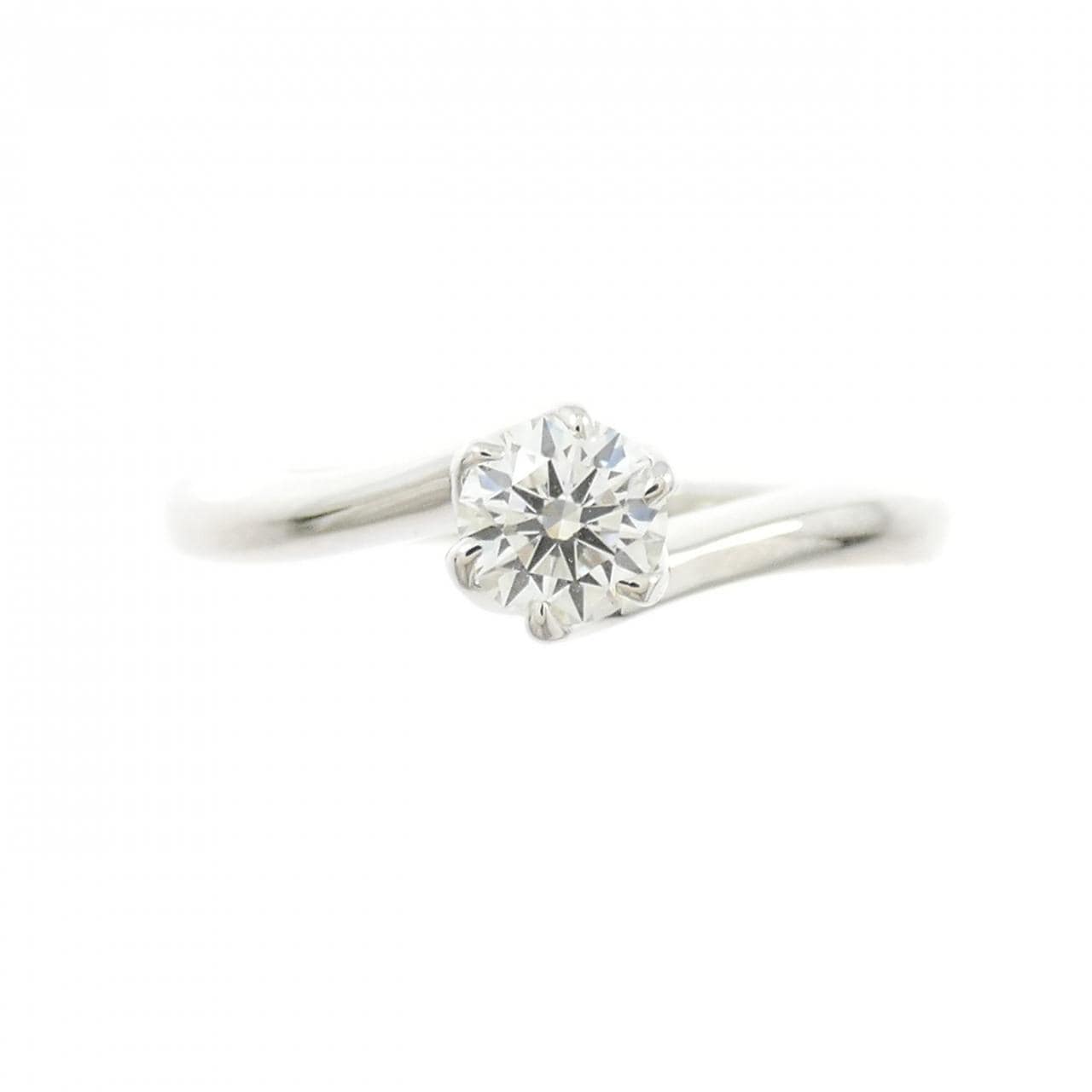 PT950 ソリティア ダイヤモンド リング 0.258CT