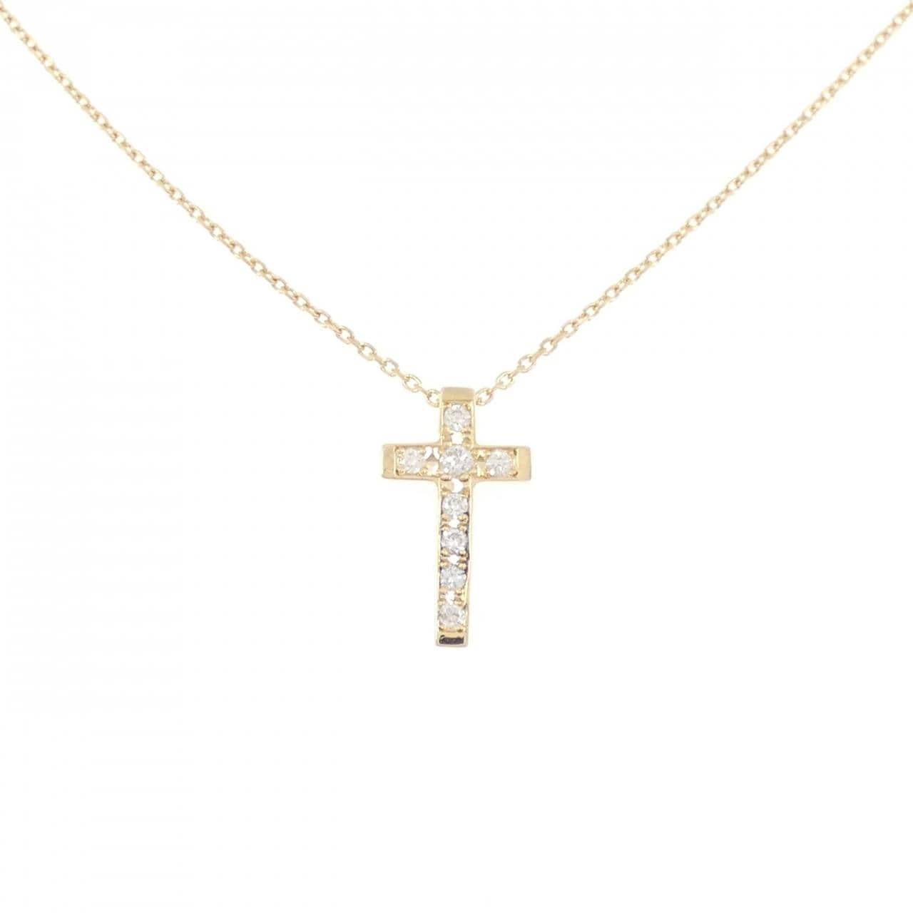ヴァンドーム クロス ネックレス 0.10CT