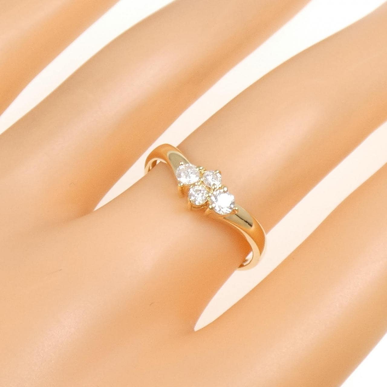K18YG ダイヤモンド リング 0.30CT