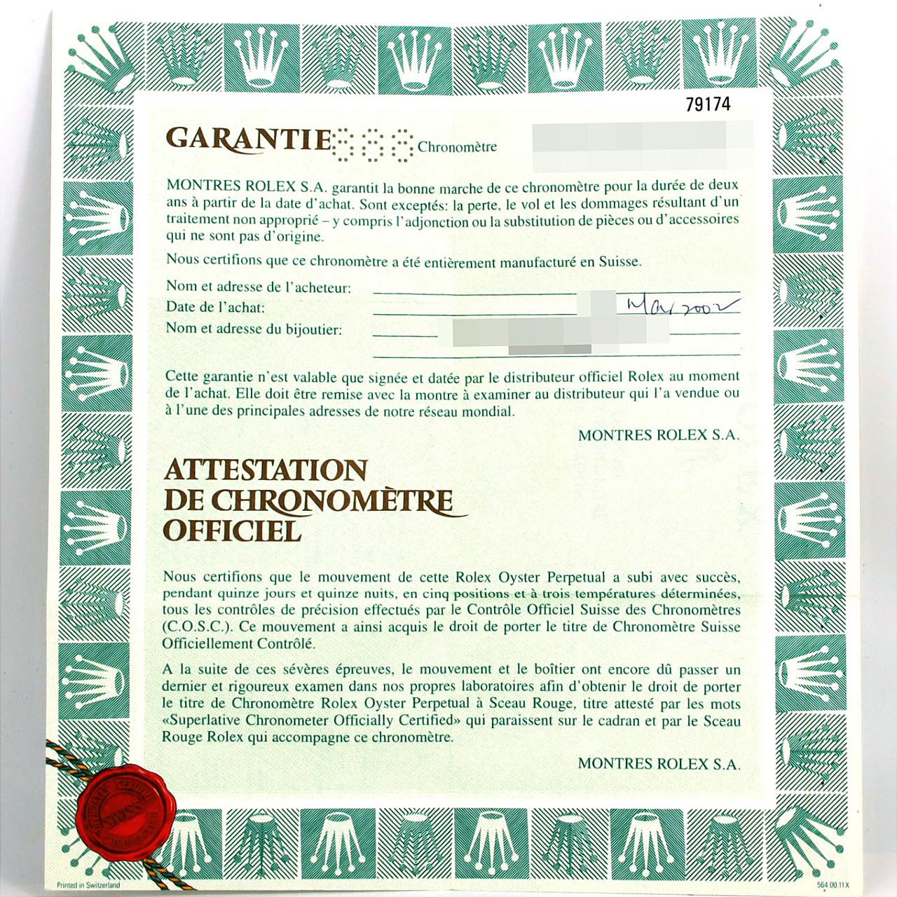 ROLEX Datejust 79174 SSxWG自動上弦K 編號