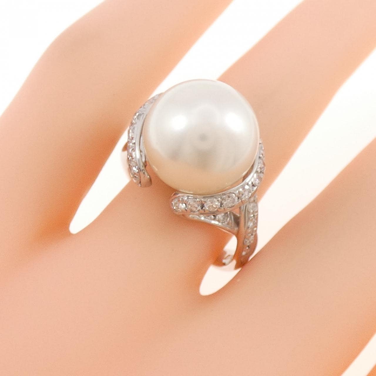 PT900 白蝶パール リング 12.2mm