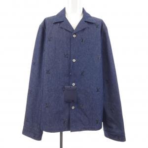 ルイヴィトン LOUIS VUITTON LVブラゾンエンベリッシュドデニムパジャマシャツ HSS05WRBA シャツ