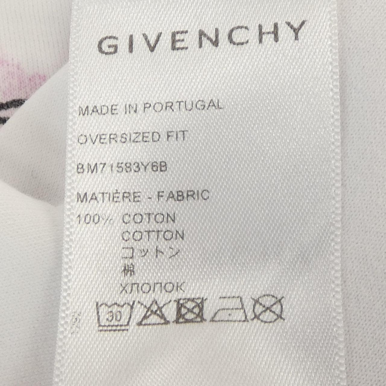 ジバンシー GIVENCHY BM71583Y6B Tシャツ