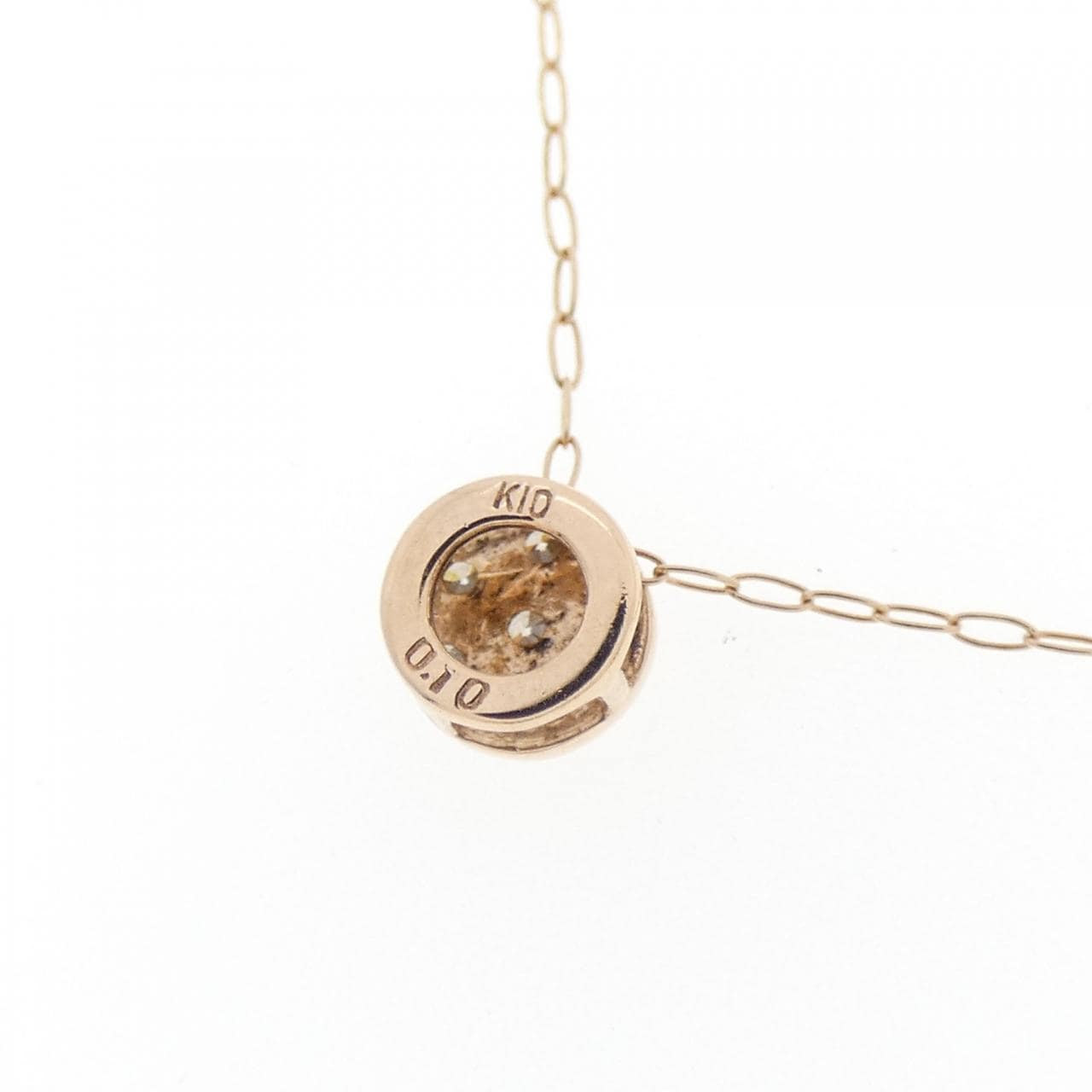 K10PG ダイヤモンド ネックレス 0.10CT
