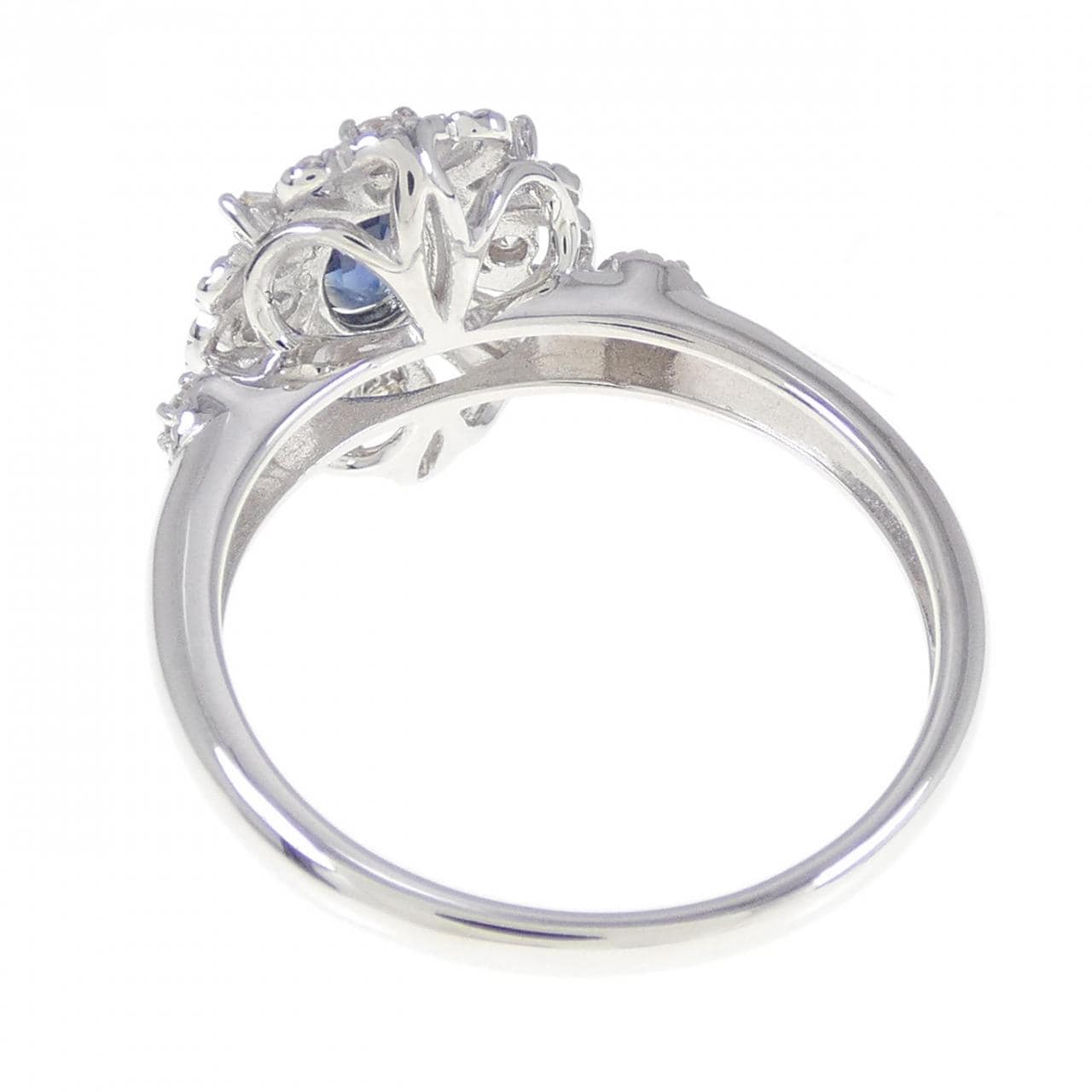 K18WG Sapphire Ring 0.55CT