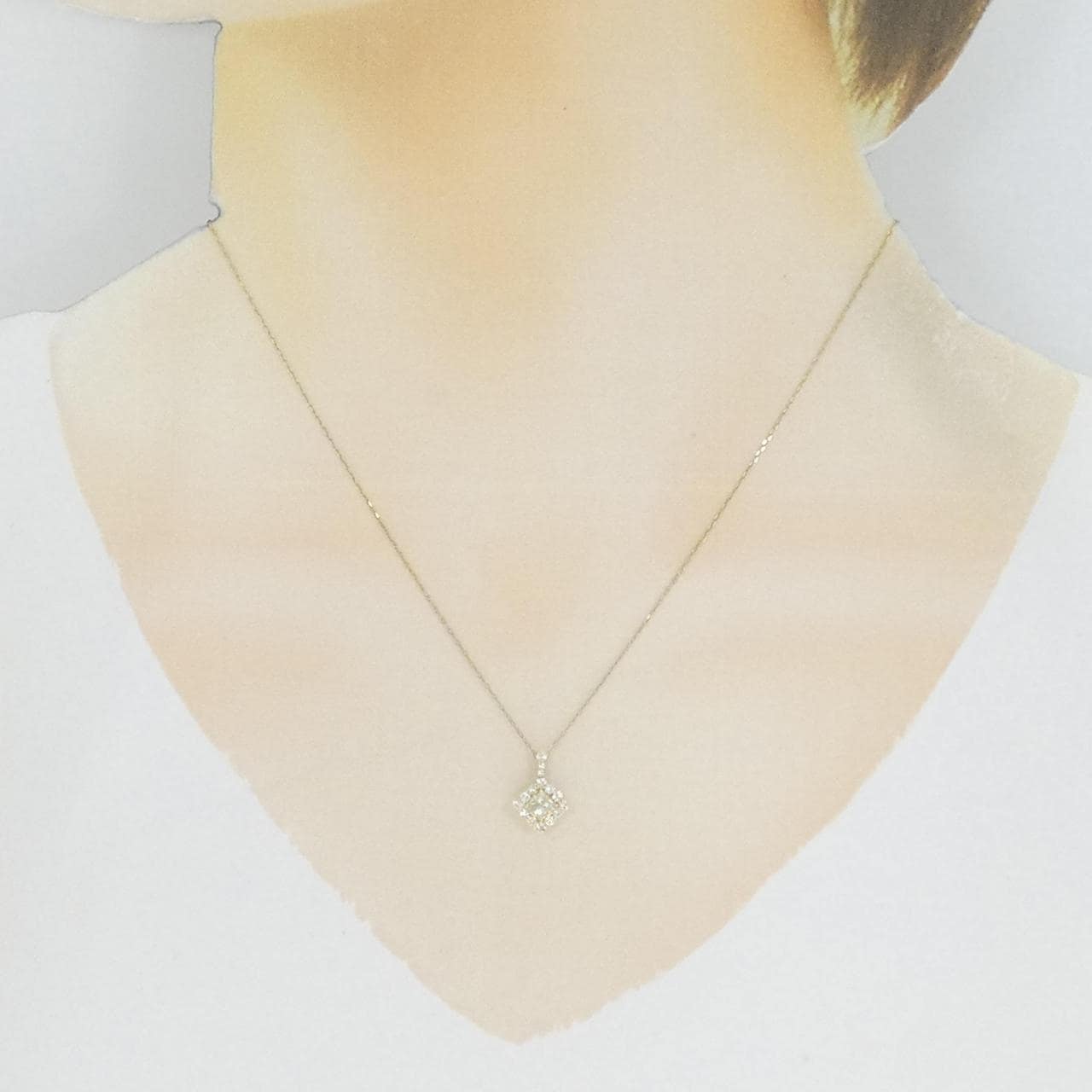 【新品】K18YG ダイヤモンド ネックレス 0.33CT