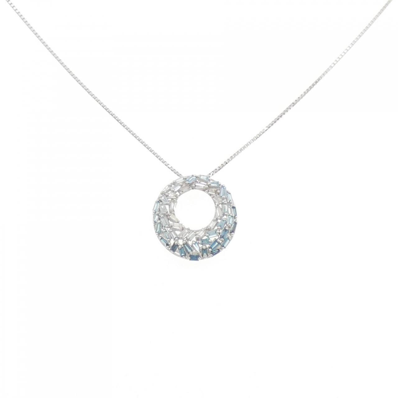 K18WG ダイヤモンド ネックレス 0.40CT