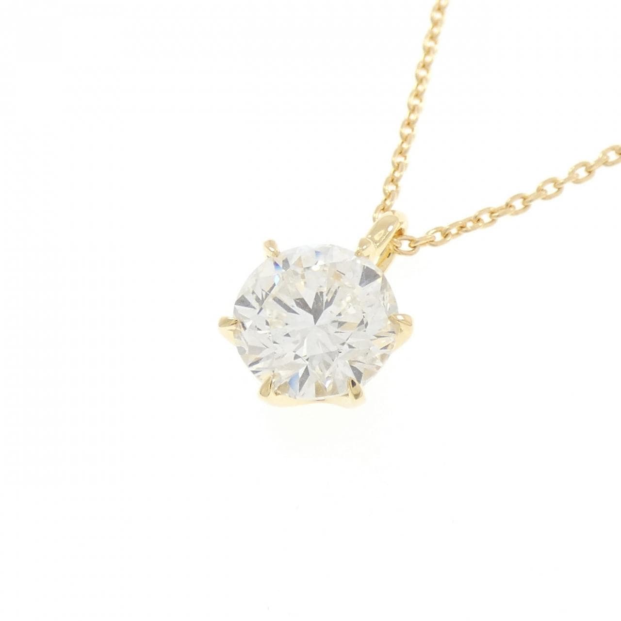 【リメイク】K18YG ダイヤモンド ネックレス 2.051CT H SI2 Good
