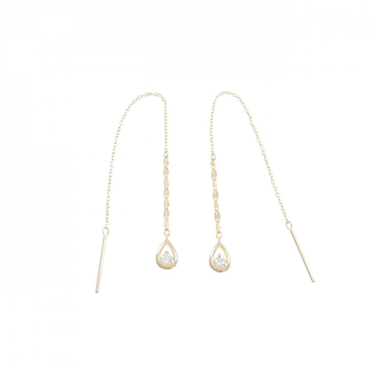 K18YG ダイヤモンド ピアス