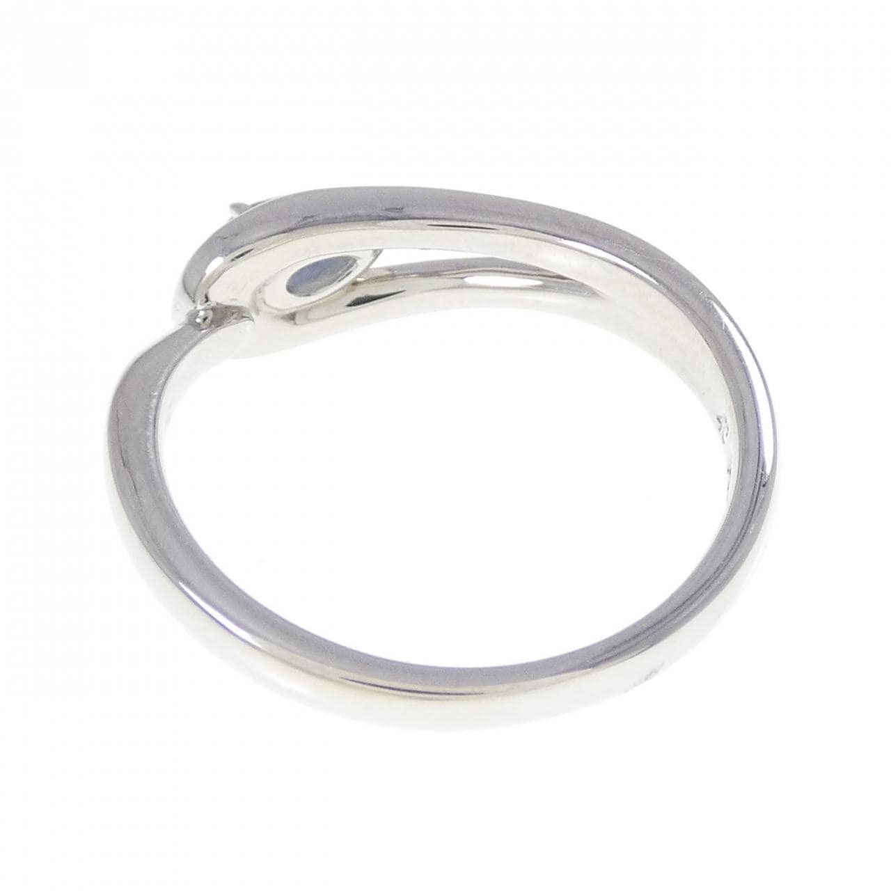 4゜C アクアマリン リング 0.170CT